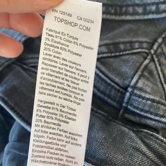 TopShop Jamie Panel  Skinny Jeans W24/L30 - Picture 7 of 9